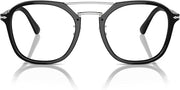 Persol Unisex Adult PO3352V Eyewear Frames - Black, 51/22/145