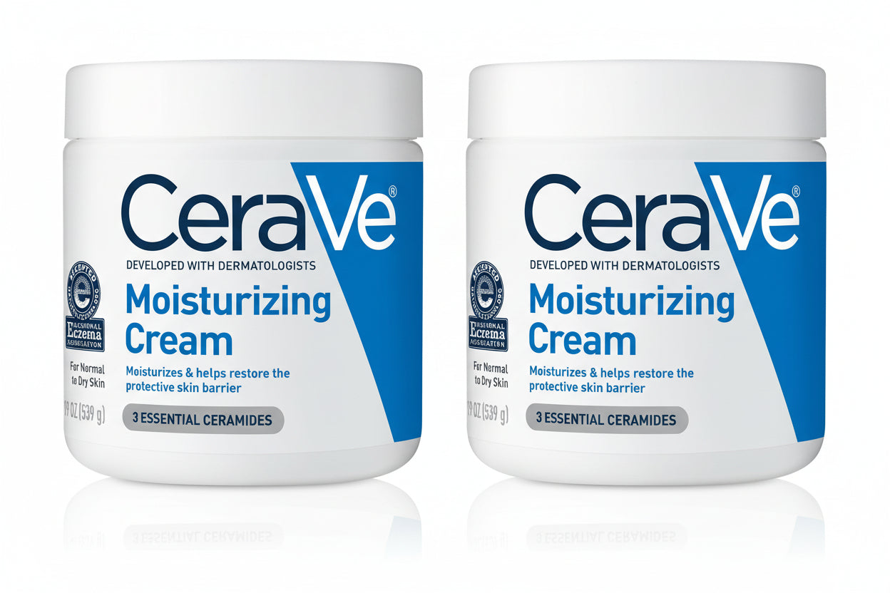 CeraVe Moisturizing Cream for Body and Face for Normal to Dry Skin, 19 oz. (2 Pack)