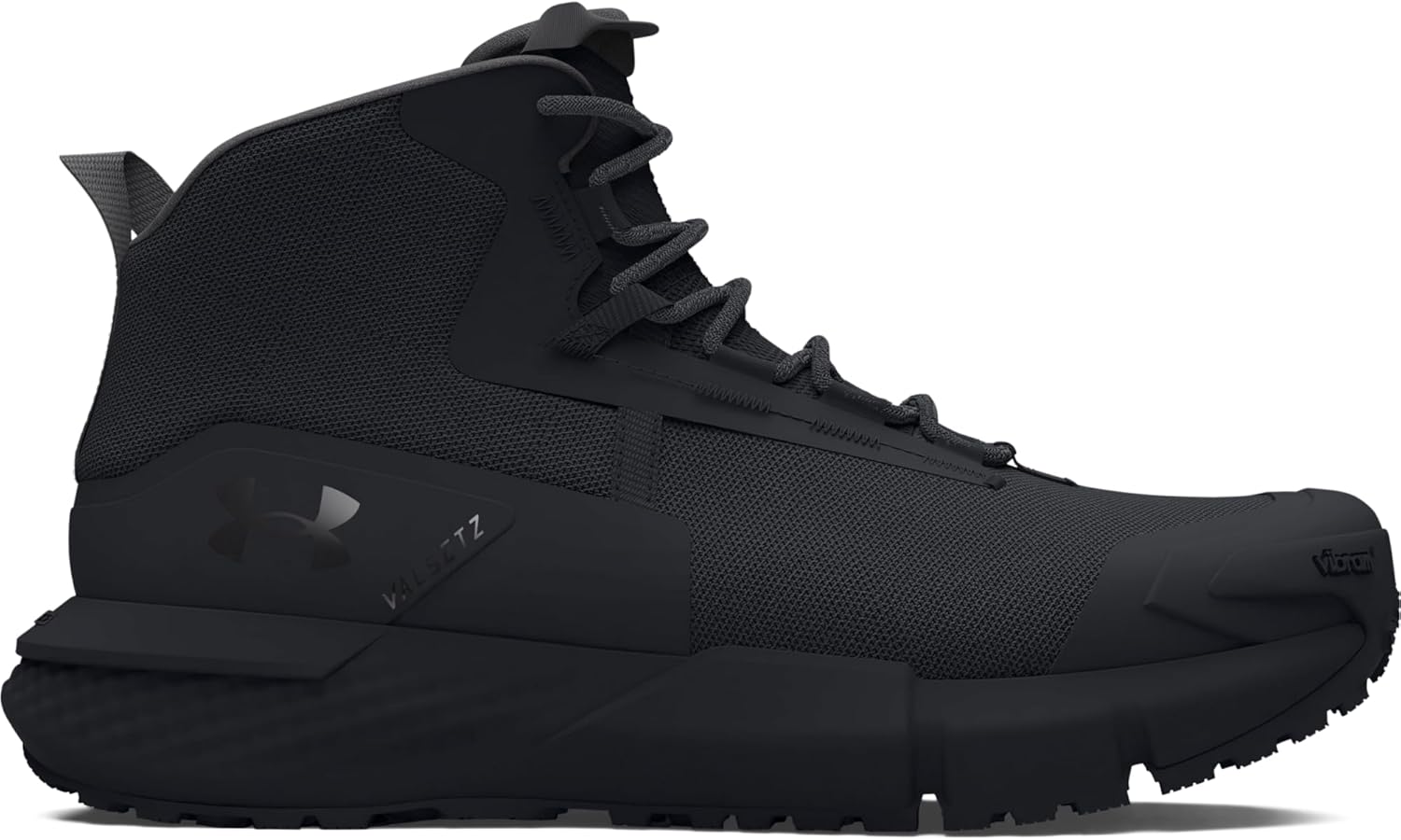 Under Armour Men's Charged Valsetz Mid Military Tactical Boot - Black, Size 12.5