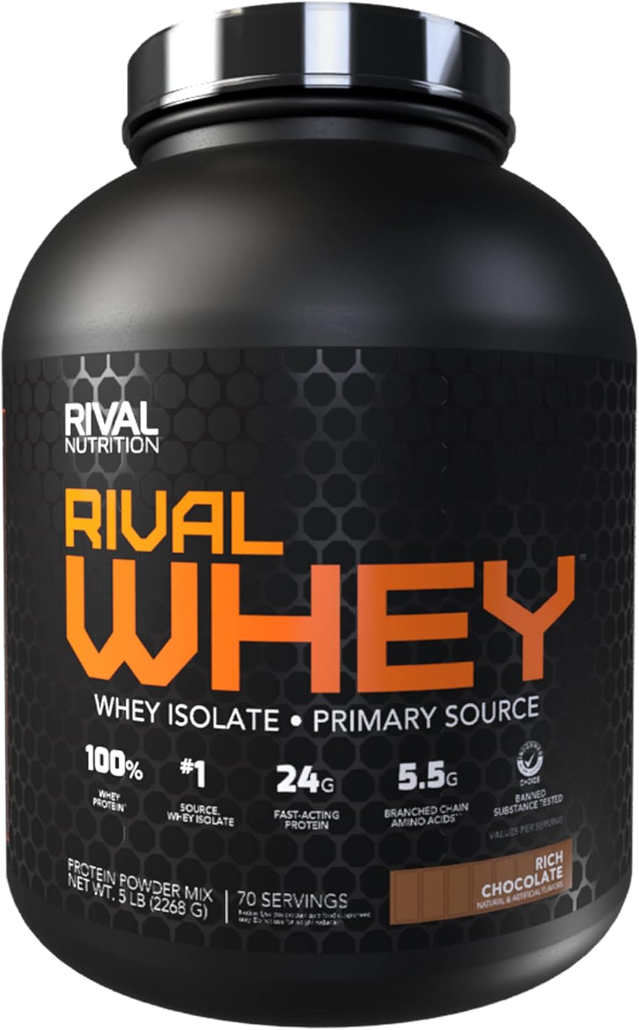 Rival Nutrition Rival Whey Isolate Protein Powder - Rich Chocolate, 5lb