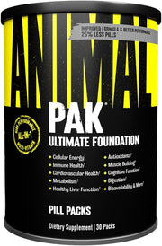 Animal Pak Ultimate Foundation Convenient All-in-One Vitamin Supplement Pack - 44 Count