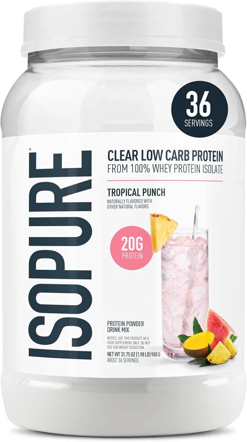 Isopure Infusions Clear Low Carb Protein Powder - Tropical Punch, 1.98 lb.