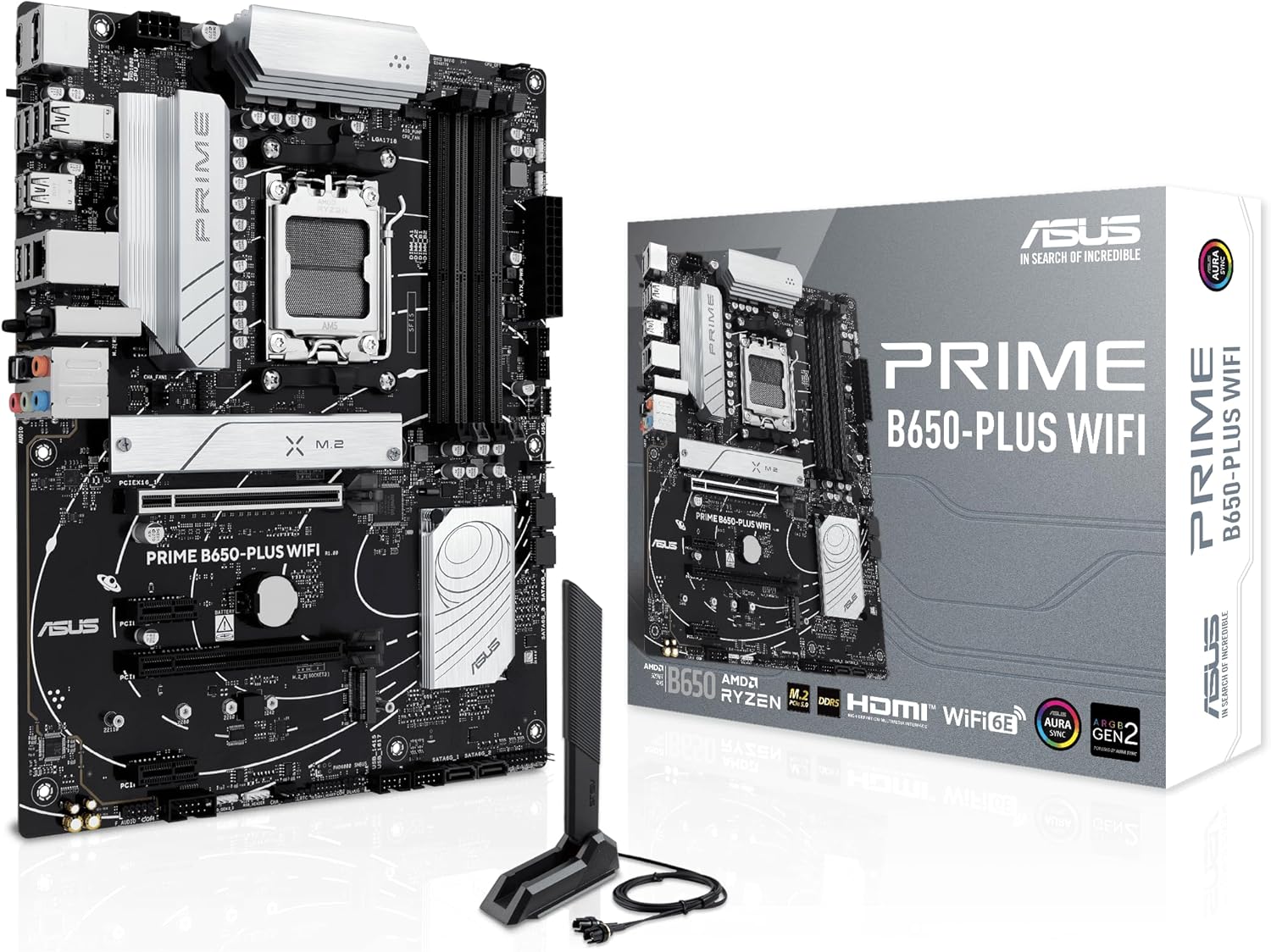 ASUS Prime B650-PLUS WiFi Motherboard AM5 Ryzen Desktop 9000/8000/7000 ATX, DDR5