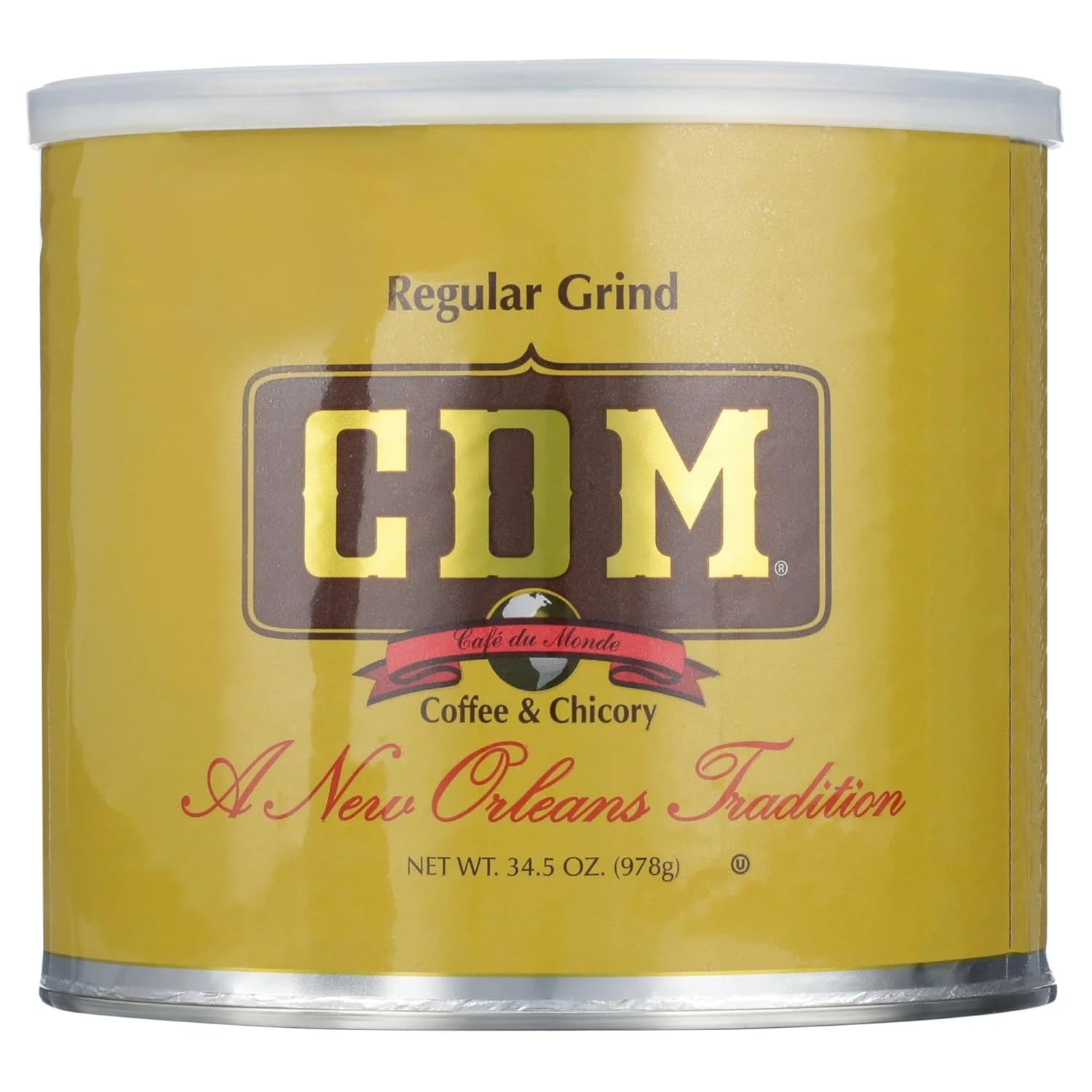 CDM Coffee & Chicory Regular Grind Ground Coffee - 34.5 oz Can