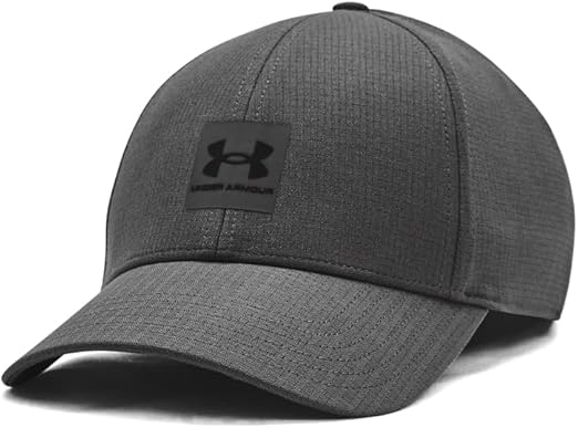 Under Armour Unisex Adult Iso-Chill ArmourVent Stretch Fit Hat - Castlerock/Black, XL/XXL
