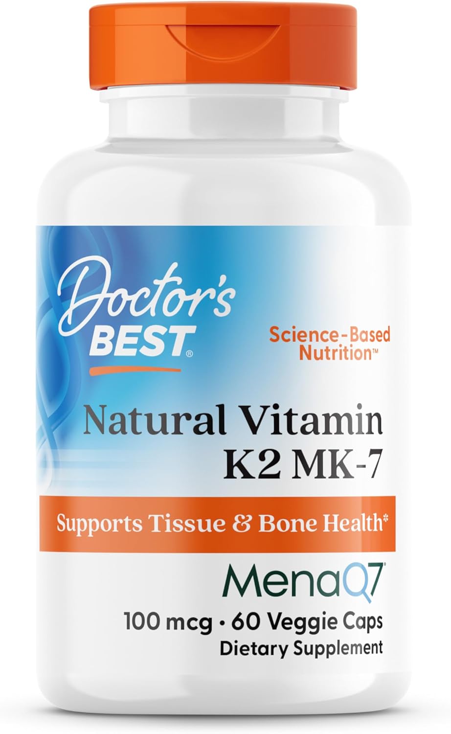Doctor's Best Natural Vitamin K2 MK-7 w/MenaQ7 100mcg - 60ct