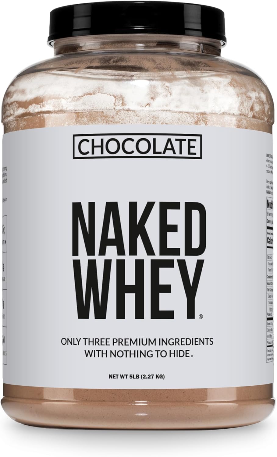 Naked Whey Protein Powder - Double Chocolate, 5 lb.
