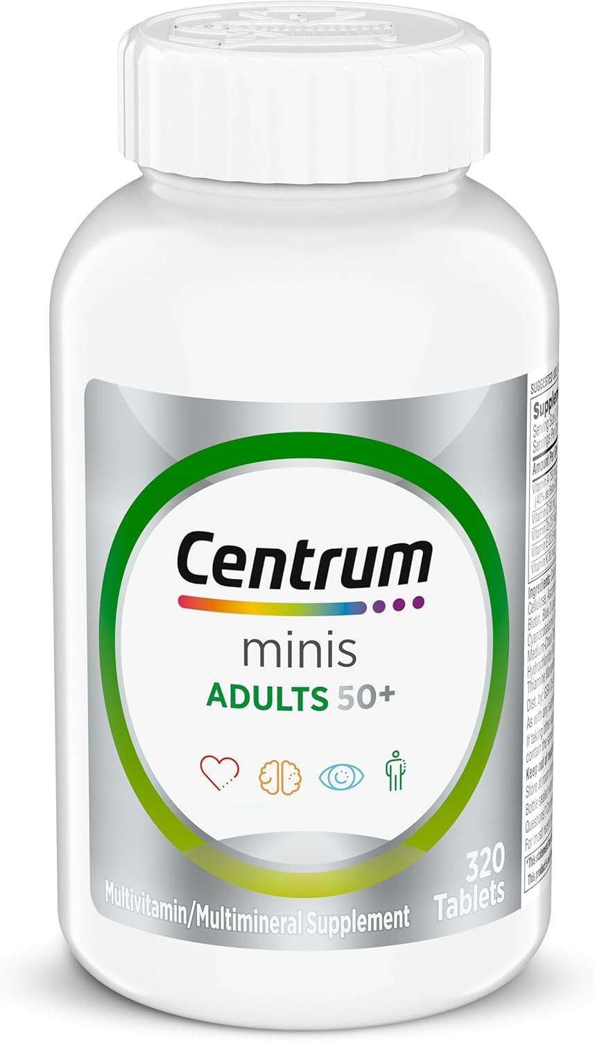 Centrum Minis Silver Adults 50 Plus Complete Multivitamin - 320 Tablets