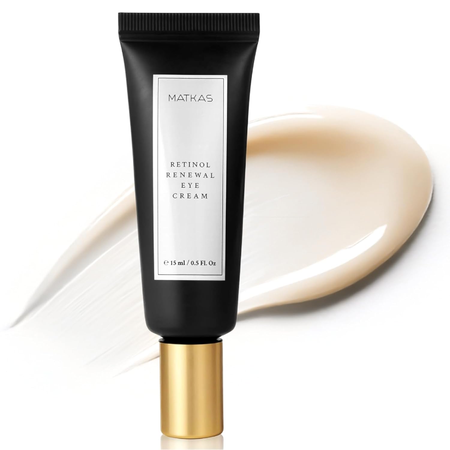 MATKAS Korean Retinol Under Eye Cream for Dark Circles w/Shea Butter & Niacinamide - 0.5 fl. oz.