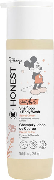 The Honest Company Mickey Mouse Comfort Sweet Cream 2-in-1 Shampoo & Body Wash, 10 fl. oz.