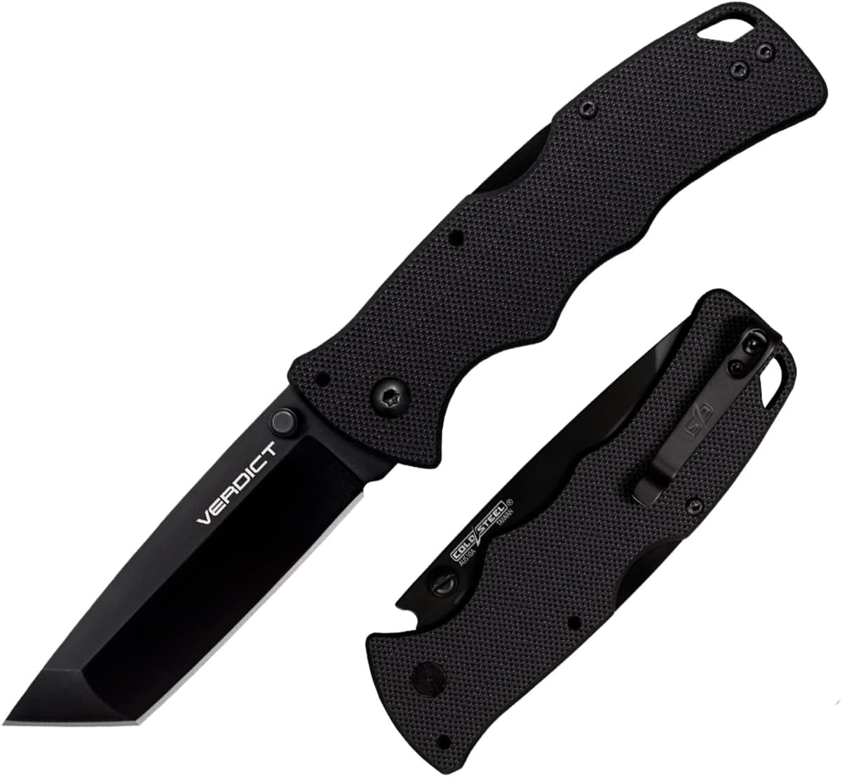 Cold Steel Verdict 3" Folding Knife - AUS-10 Japanese SS, Tanto Blade, G10 Handle, FL-C3T10A