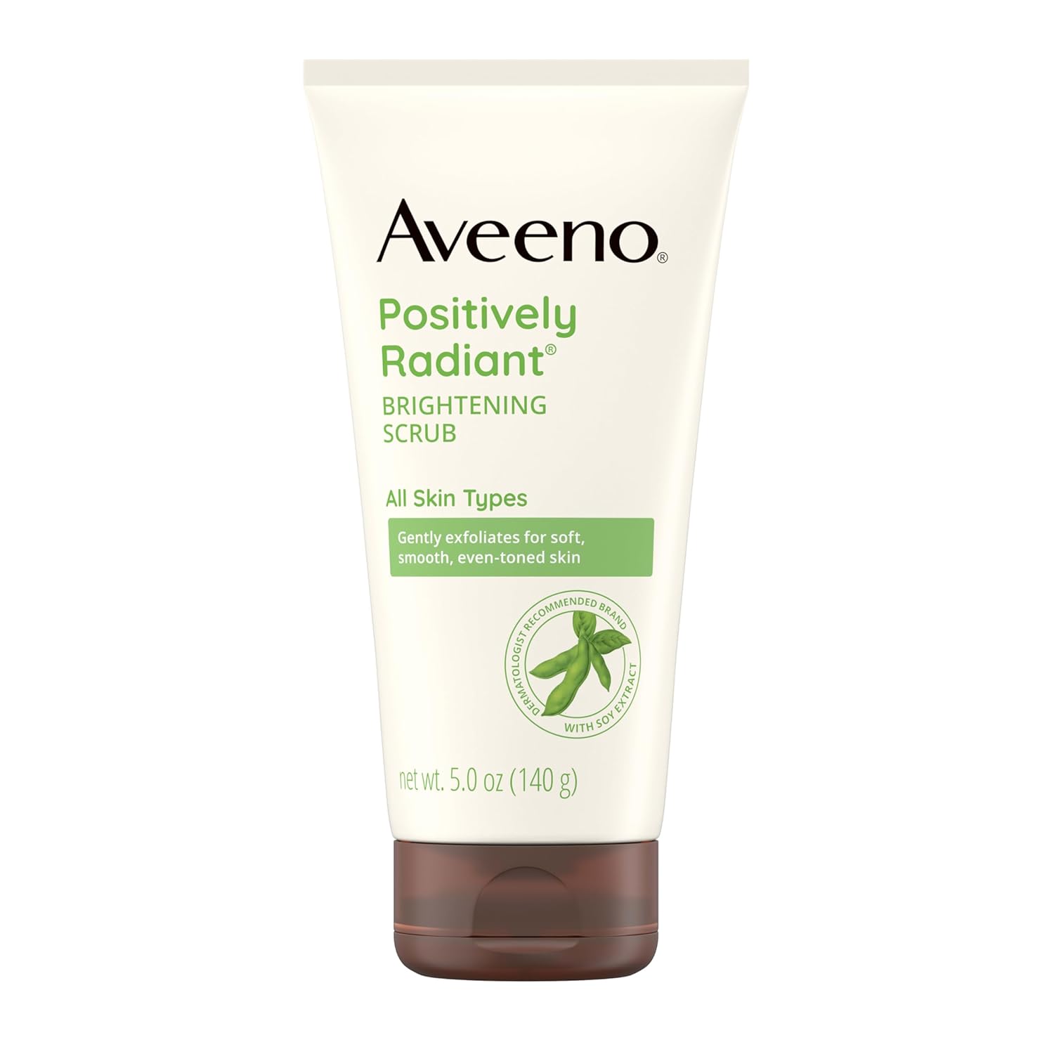 Aveeno Positively Radiant Brightening & Exfoliating Face Scrub Wash, 5 oz