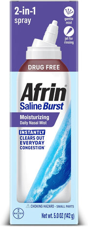 Afrin Saline Burst Moisturizing Daily Nasal Mist - 5 oz