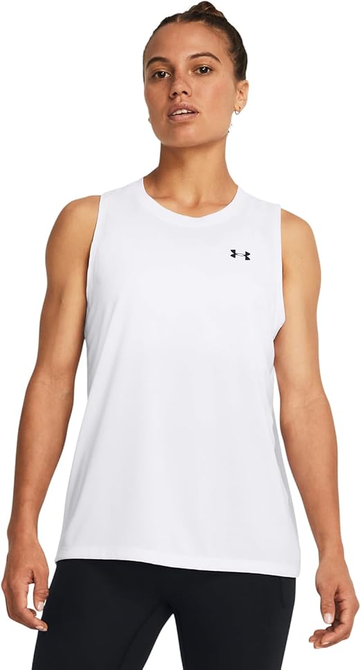 Under Armour Women's Tech Tank Top - White, Size Small