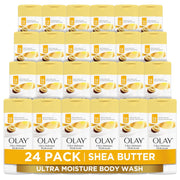 Olay Women's Ultra Moisture Body Wash with Shea Butter, 3 fl. oz. (24 Pack)
