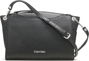 Calvin Klein Garnet Top Zip Crossbody Purse - Black/Silver