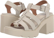 Dolce Vita Women's Lindy Block Heel Platform Sandals - Off White, Size 9