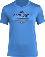 adidas Men's Charlotte FC Tech Long-Sleeve T-Shirt - Sharp Blue, Size Large