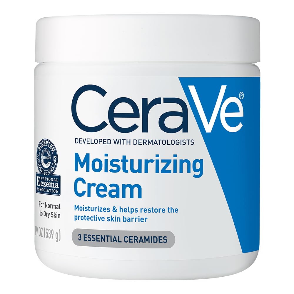 CeraVe Moisturizing Cream for Body and Face for Normal to Dry Skin, 19 oz.