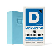 Duke Cannon Supply Co. Extra Large Bar Soap - Superior (Fresh Water + Citrus), 10oz