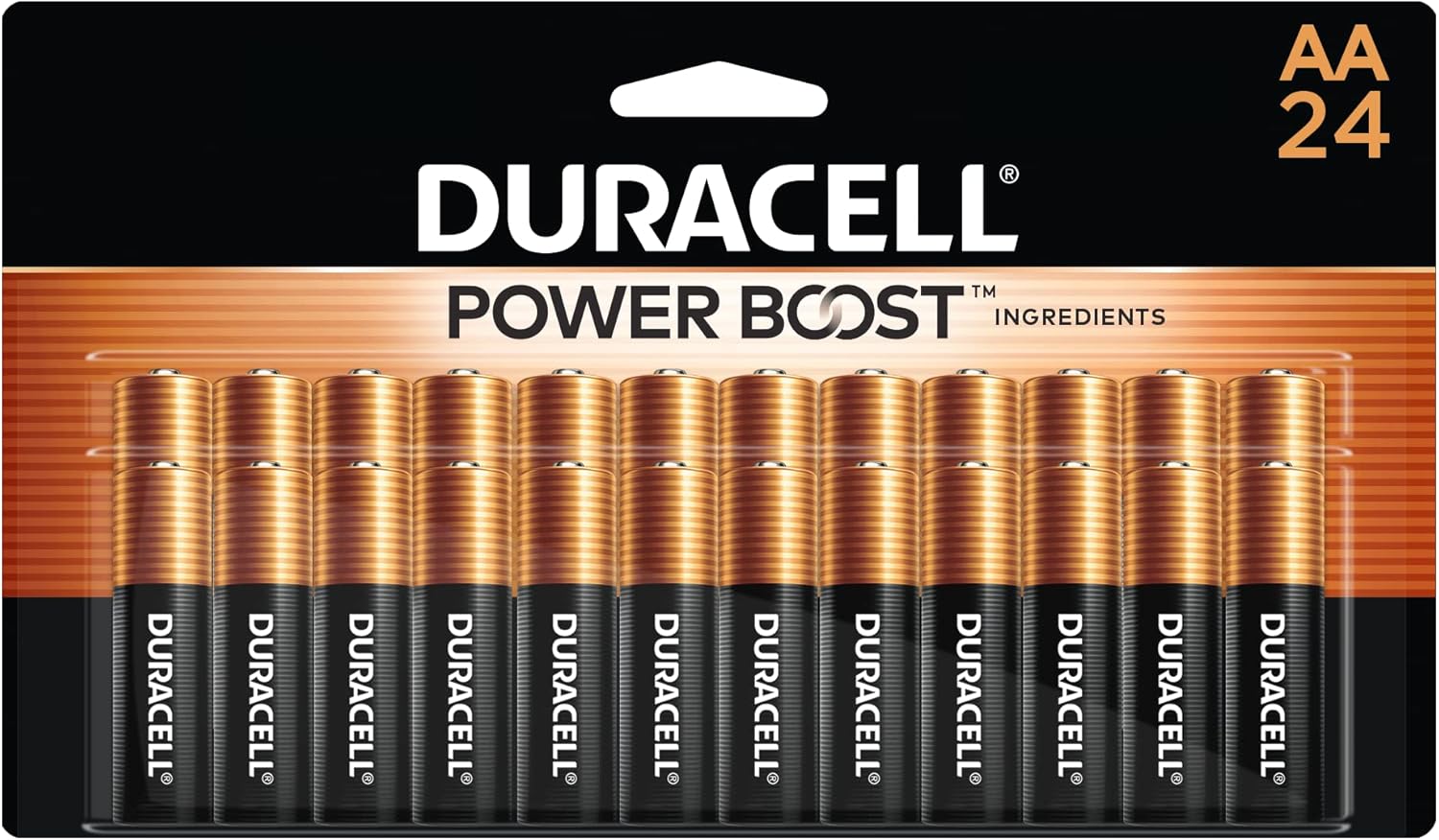 Duracell Coppertop 1.5V Alkaline Batteries - AA - 24 Pack
