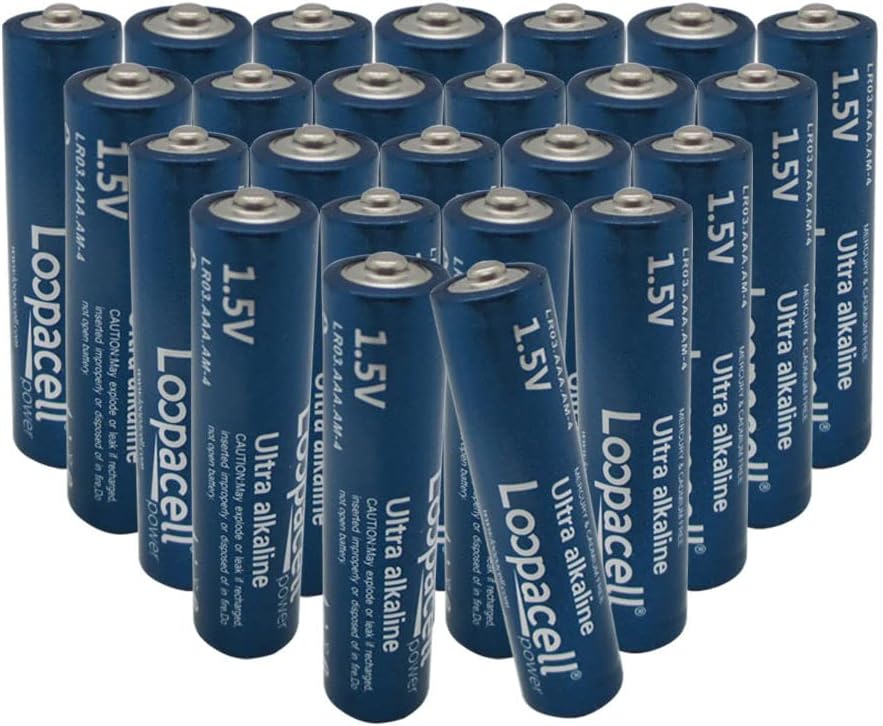 Loopacell 1.5V Alkaline Batteries - AAA - 24 Pack