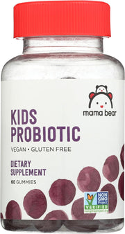 Mama Bear Kids Probiotic, Vegan, Gluten-Free 1 Billion CFU - Berry Flavor, 60ct
