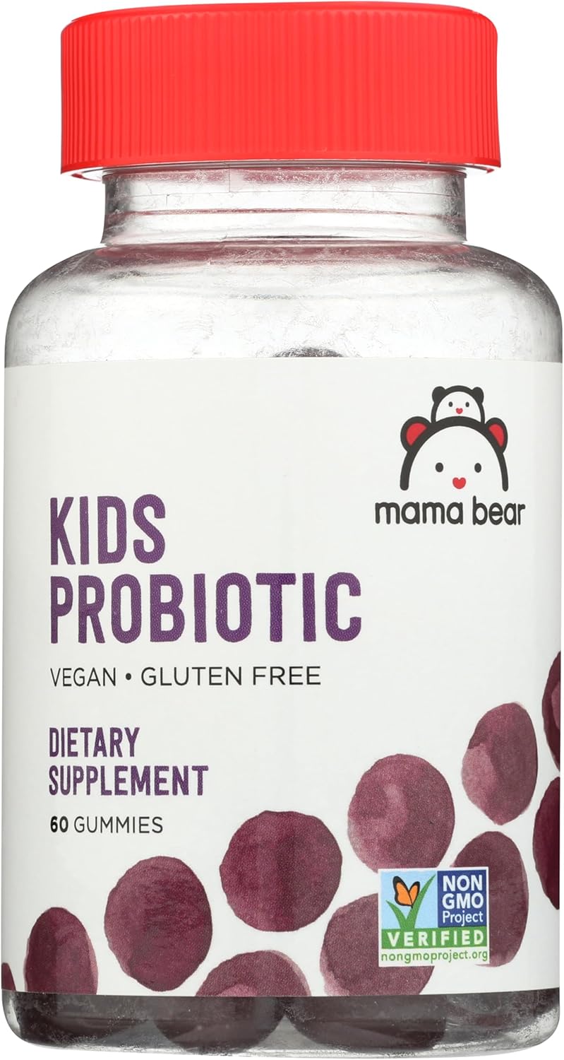 Mama Bear Kids Probiotic, Vegan, Gluten-Free 1 Billion CFU - Berry Flavor, 60ct