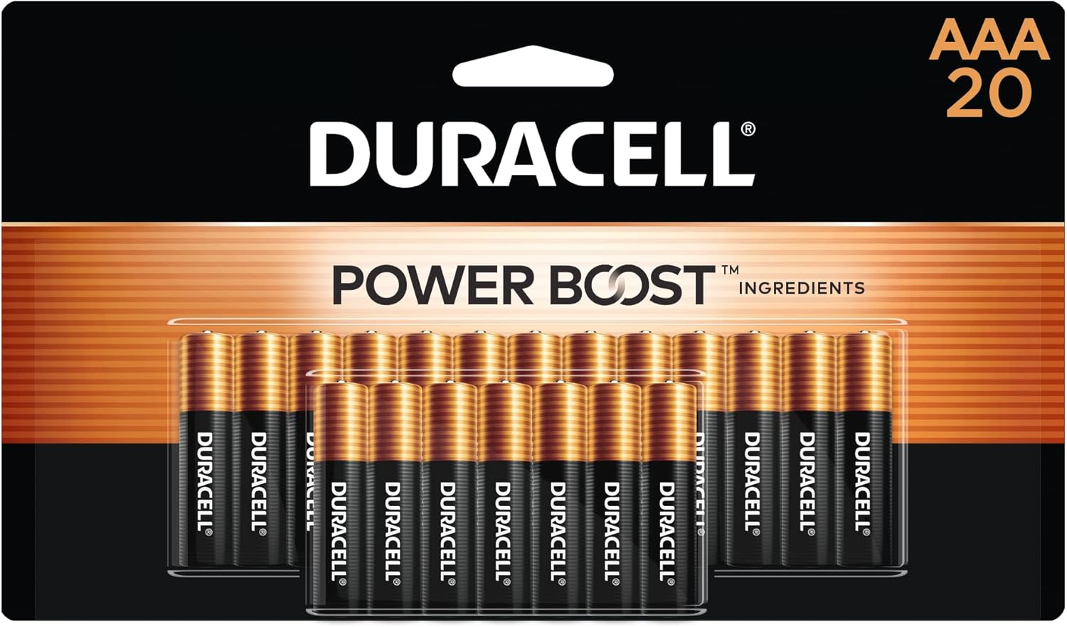 Duracell Coppertop Alkaline Batteries - AAA - 20 Pack