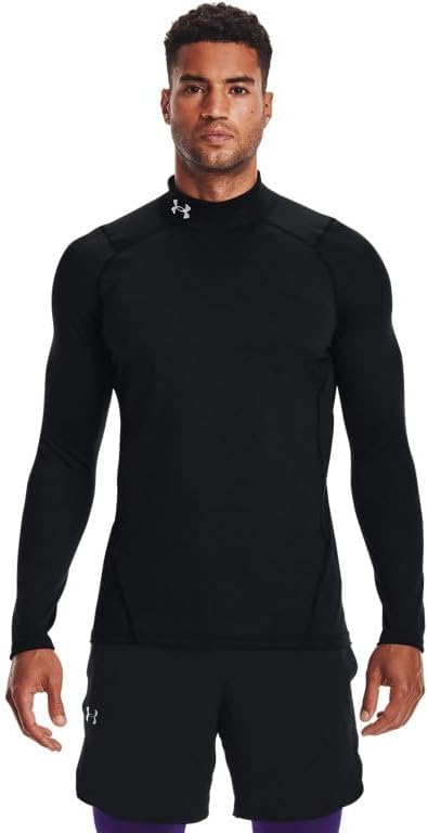 Under Armour Men's ColdGear Armour Fitted Mock - Black, Size Medium