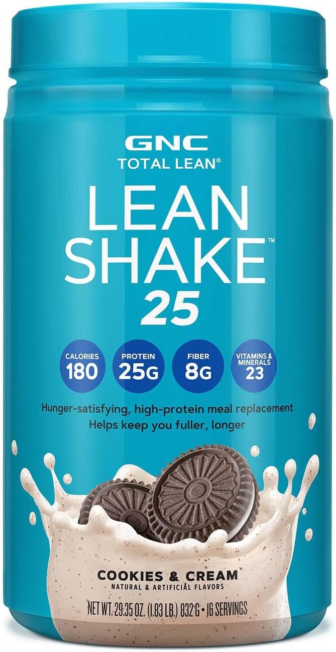 GNC Total Lean Lean Shake 25 Powder - Cookies & Cream, 16 Servings