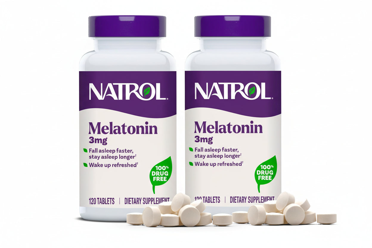 Natrol Melatonin 3mg Tablets, 120ct (2 Pack)