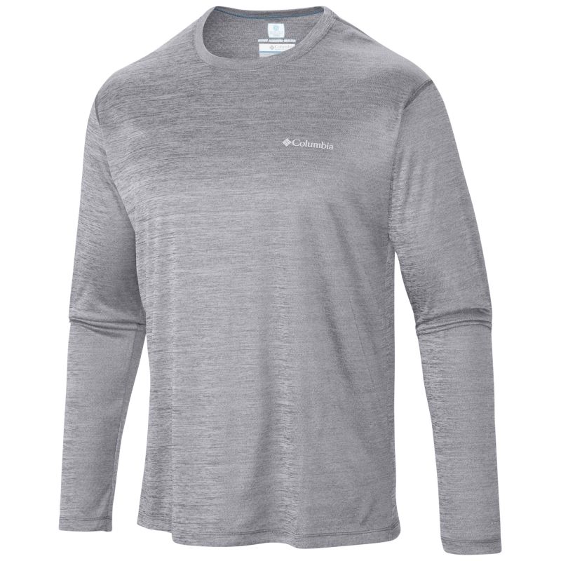 Columbia Men's Zero Rules Long Sleeve Shirt - Columbia Gray Heather, Size XL
