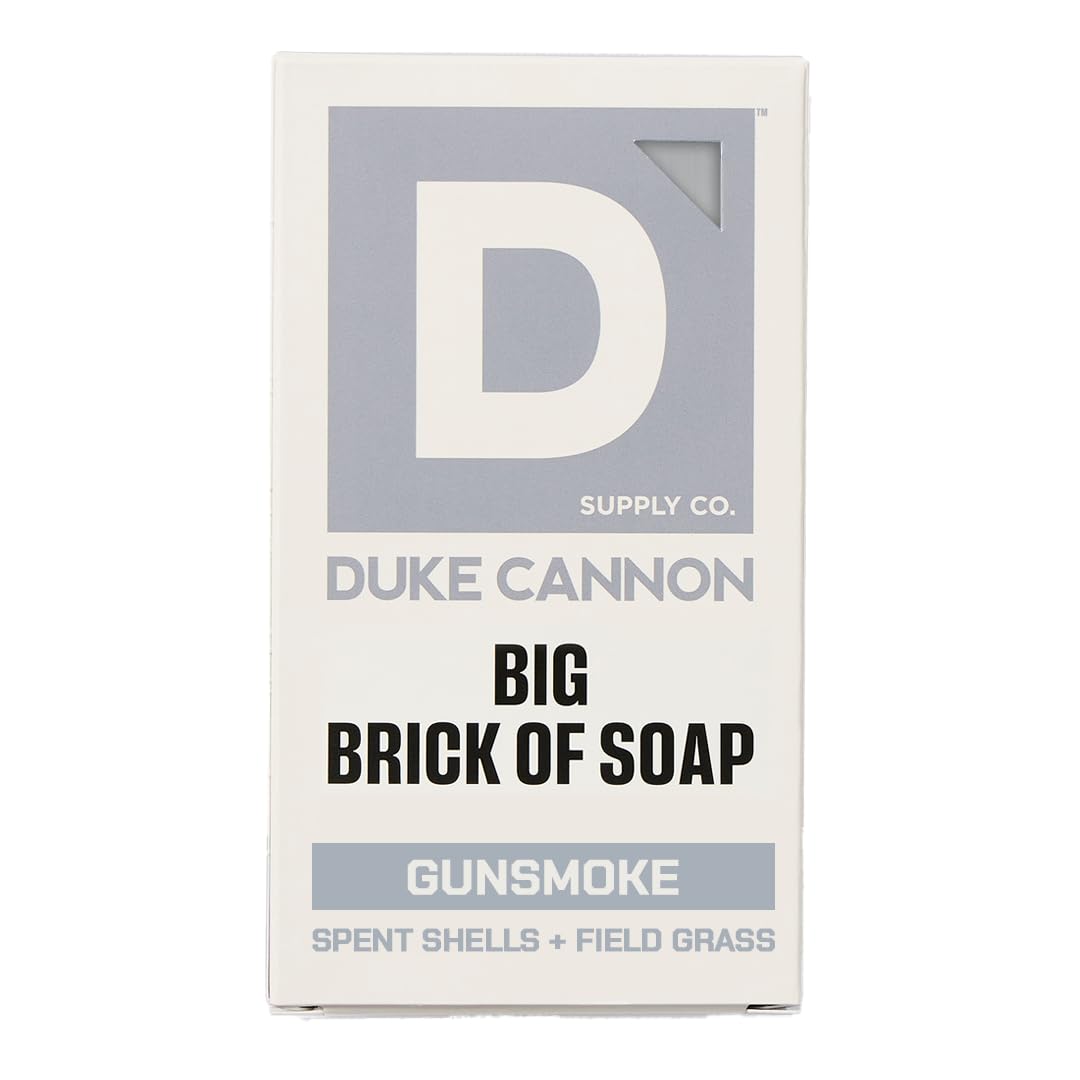 Duke Cannon Supply Co. Extra Large Bar Soap - Gunsmoke (Spent Shells + Field Grass), 10oz