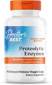 Doctor's Best Proteolytic Enzymes - 90 Delayed Release Veggie Caps