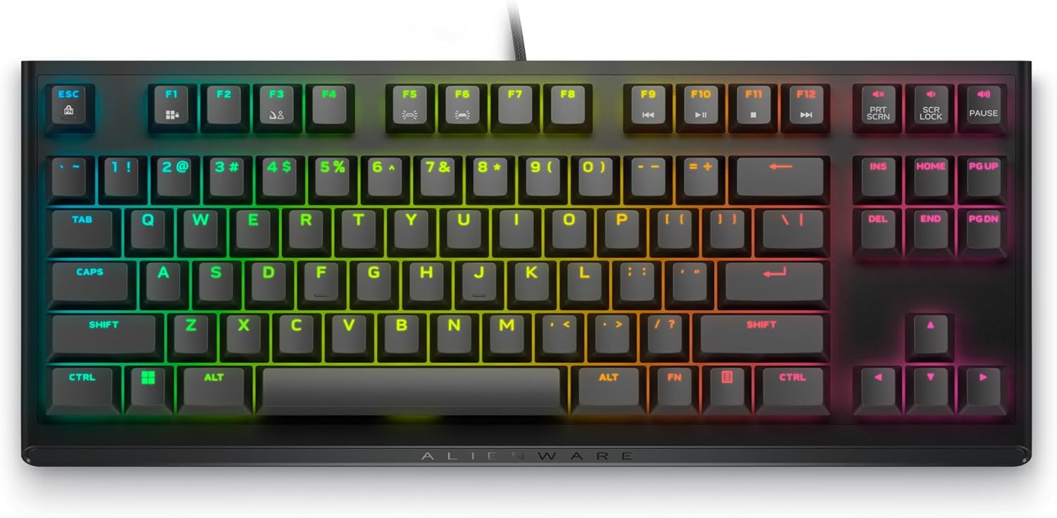 Alienware Tenkeyless Wired Gaming Keyboard - AW420K - Dark Side of The Moon