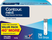 Contour Next Blood Glucose Test Strips (7278), 70 Test Strips