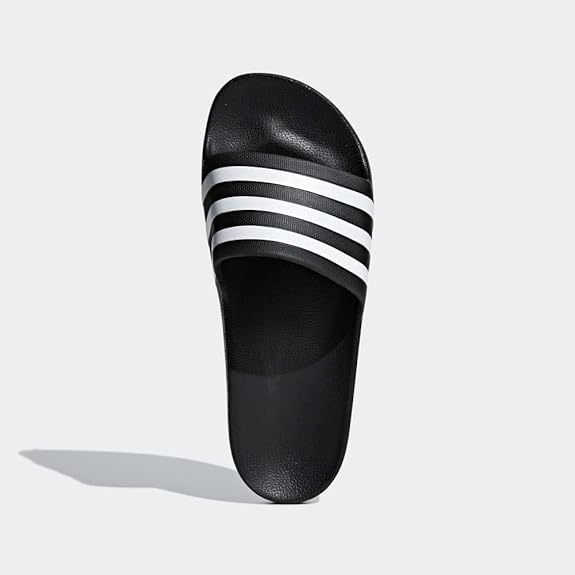 adidas Men's Adilette Shower Slides - Core Black/White, Size 8