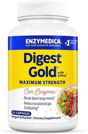 Enzymedica Digest Gold with ATPro  Maximum Strength Enzymes - 21 Capsules