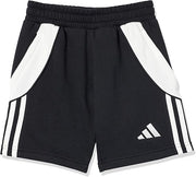 adidas Kids' Tiro 24 Sweat Shorts - Black/White, Size Large
