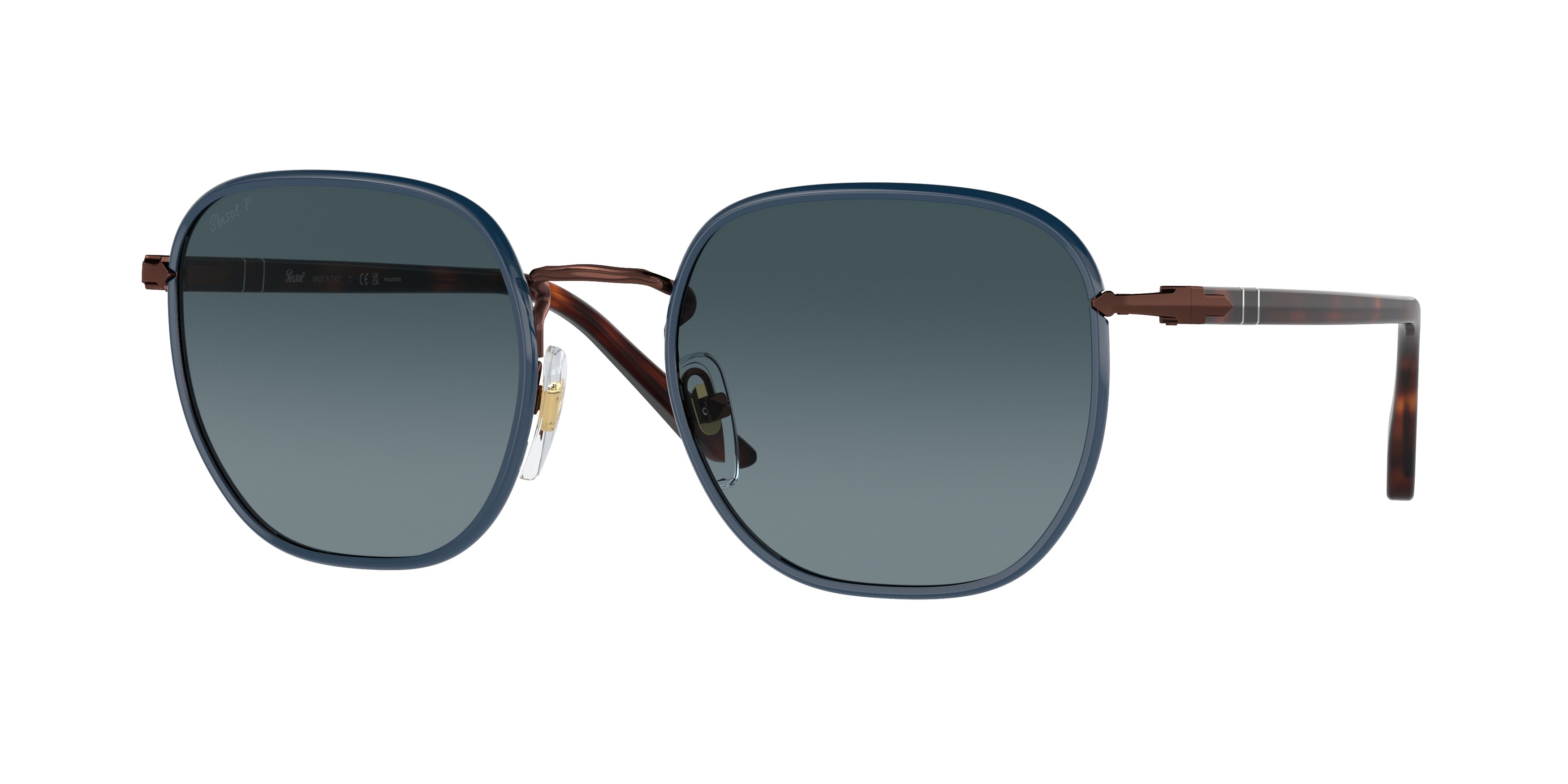 Persol Men's PO1015SJ 1127S3 Sunglasses - Blue Frame/Blue Lens, 52/20/145