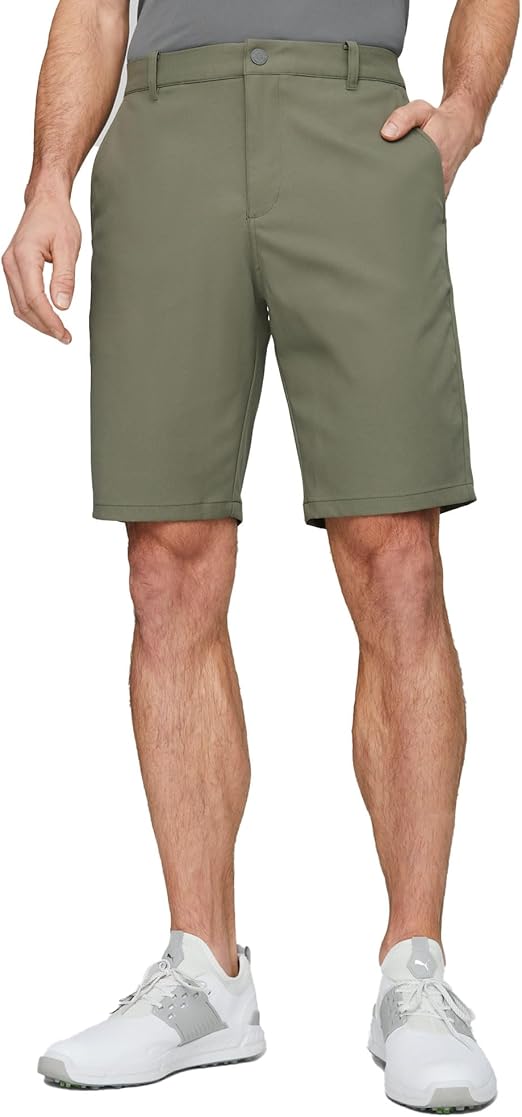 Puma Men's 101 South 9" Golf Shorts - Dark Sage, Size 33