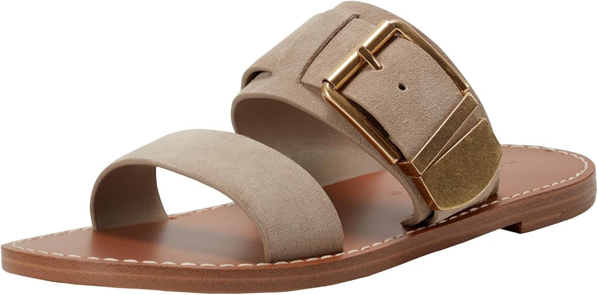 Marc Fisher Ltd. Women's Hallyn Sandals - Taupe Suede, Size 8