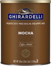 Ghirardelli Mocha Frappe Powder with Coffee Added, 50oz