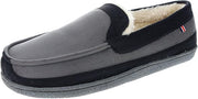 IZOD Men's Classic Memory Foam Moccasin - Gray Black, Size Medium (8/9)