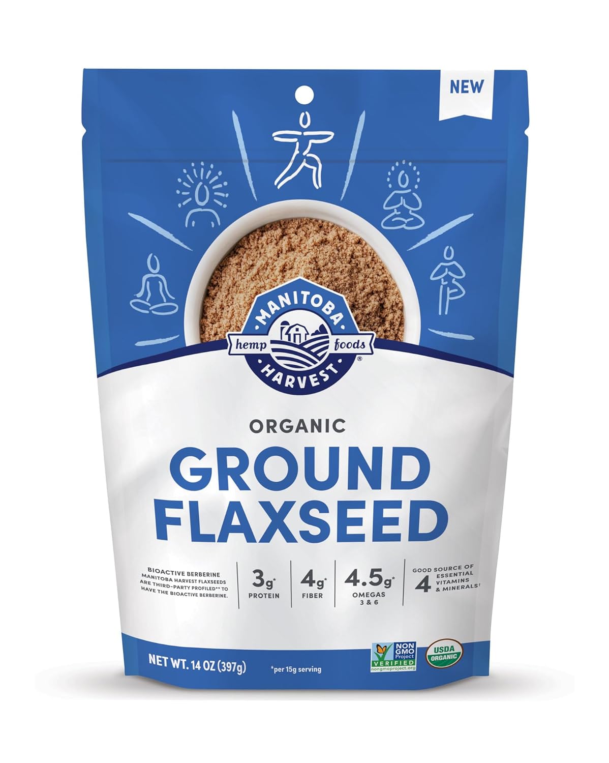 Manitoba Harvest Organic Ground Flaxseed, 14 oz.