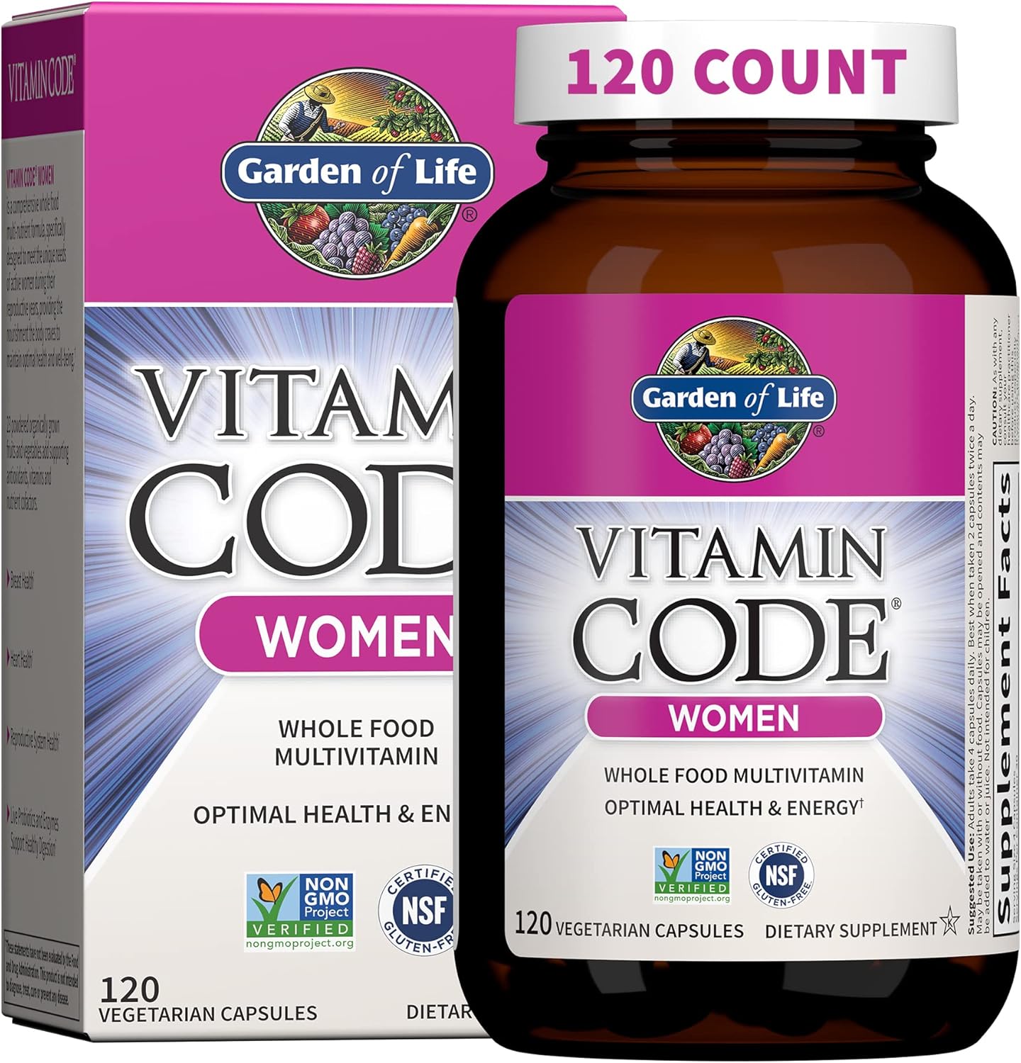 Garden of Life Vitamin Code Women's Multivitamin - 120 Capsules