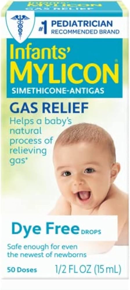 Infants' Mylicon Gas Relief Drops, Dye Free, 50 Doses (0.5 fl oz)