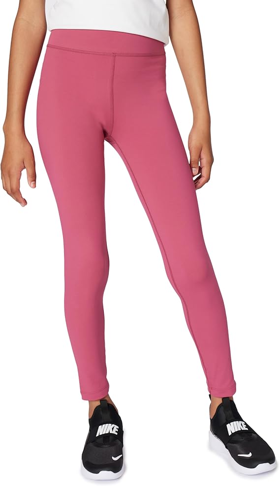 Nike Girl's Dri-FIT High-Waisted Leggings - Sweet Beet, Size XL