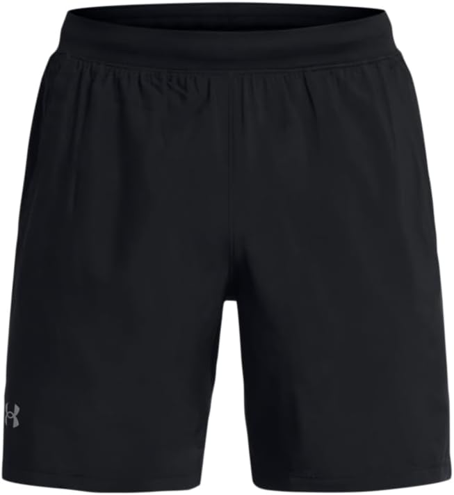 Under Armour Men's Launch Run 7 Shorts - Black/Reflective, Size Small